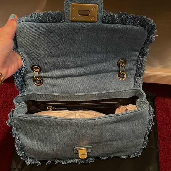 Karl Lagerfeld denim bag with pearls. Brand new with tags and dust bag - Picture 2 of 8